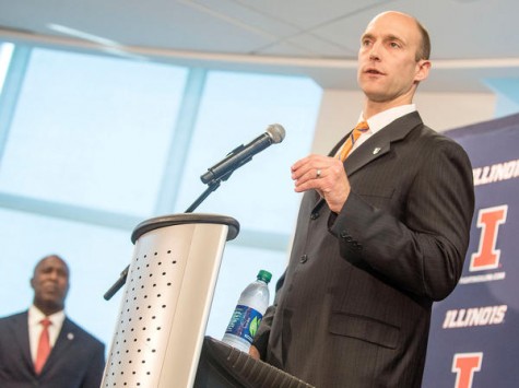 Josh Whitman, the new AD, introduces Lovie Smith as Illinois' new head football coach