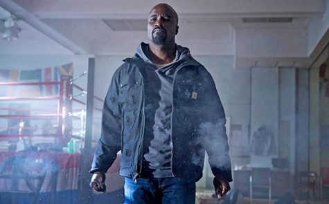 The indestructible Luke Cage, played by Mike Colter. From season 1, episode 1 of Luke Cage, now available for streaming on Netflix