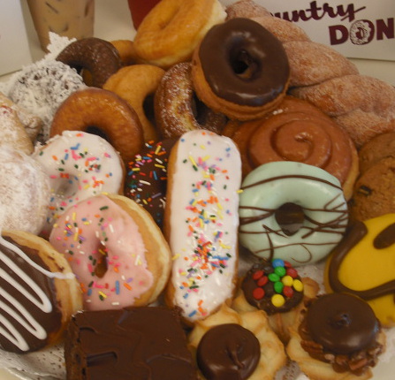 Donuts from local Country Donuts in Elgin.