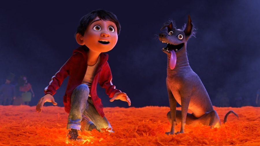 Miguel and his loyal dog, Dante.