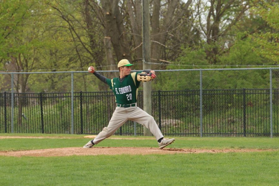 Pitcher Franke Parente prepares to strike out the other team.