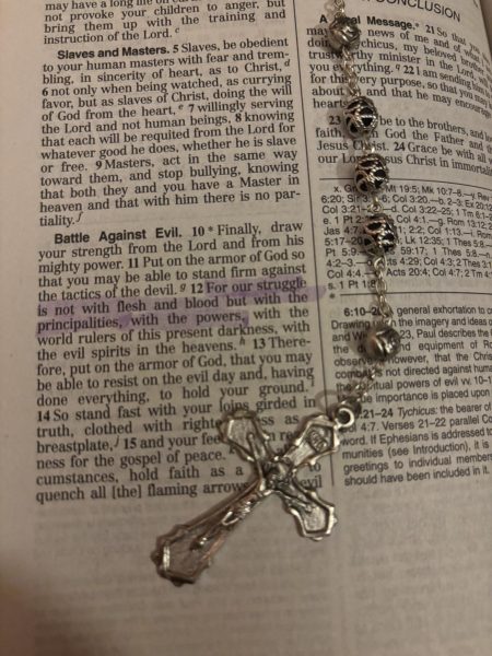 A quote from the Bible that is in the movie.