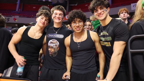 Students show their support of the incredible girls basketball team by travelling to the state tournament.